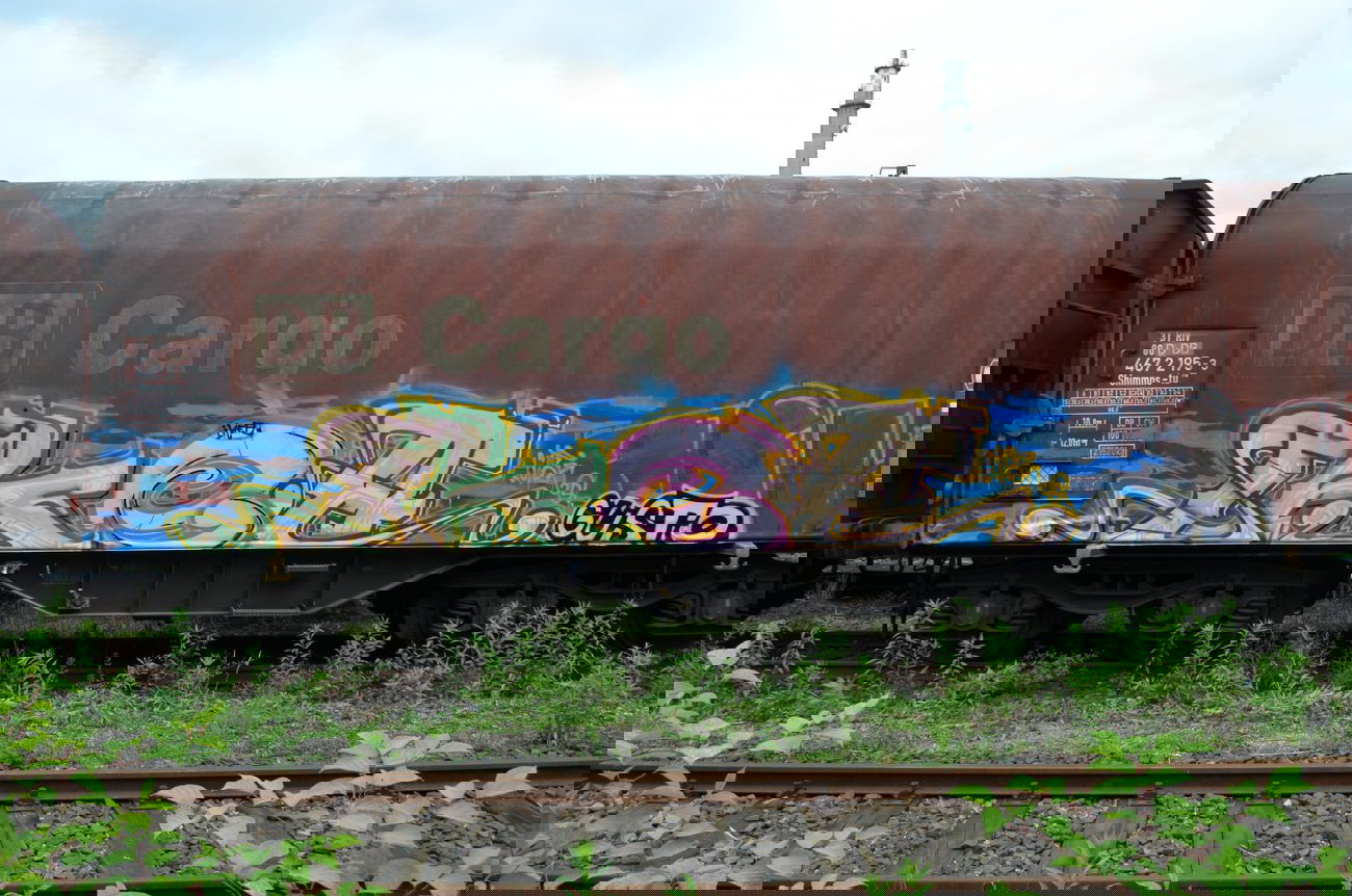 Graffiti Train - Photo by Hall3rOT - IKEA, GUSTO, ÜF