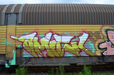 Graffiti Train - Photo by Hall3rOT - AMISK, PEG, SL (2014)