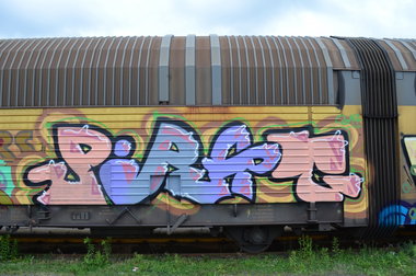 Graffiti Train - Photo by Hall3rOT - PIRAT (2014)
