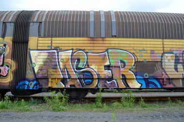 Graffiti Train - Photo by Hall3rOT - TASER, ÜF.S