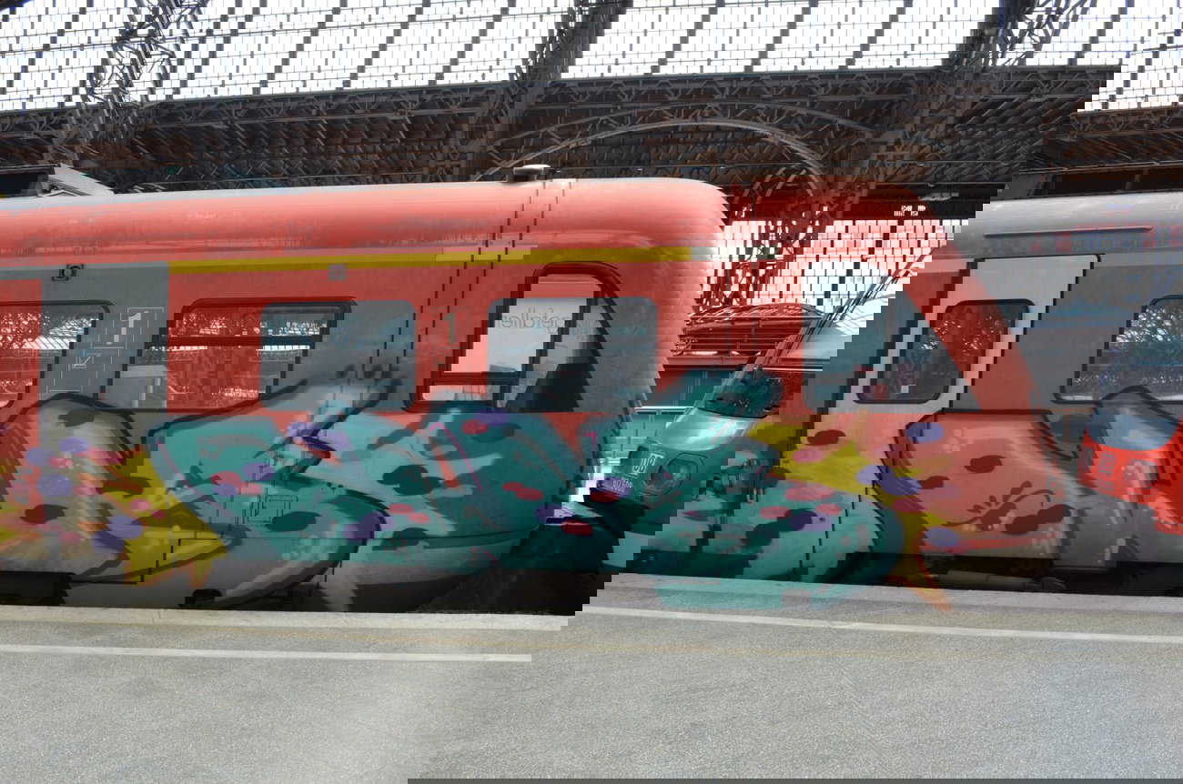 Graffiti Train - Photo by Hall3rOT - OWA, LEIPZIG, HBF