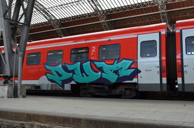 Graffiti Train - Photo by Hall3rOT - OWA, L.E., LEIPZIG