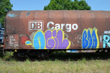 Graffiti Train - Photo by Hall3rOT - AGIL, BDA, DB