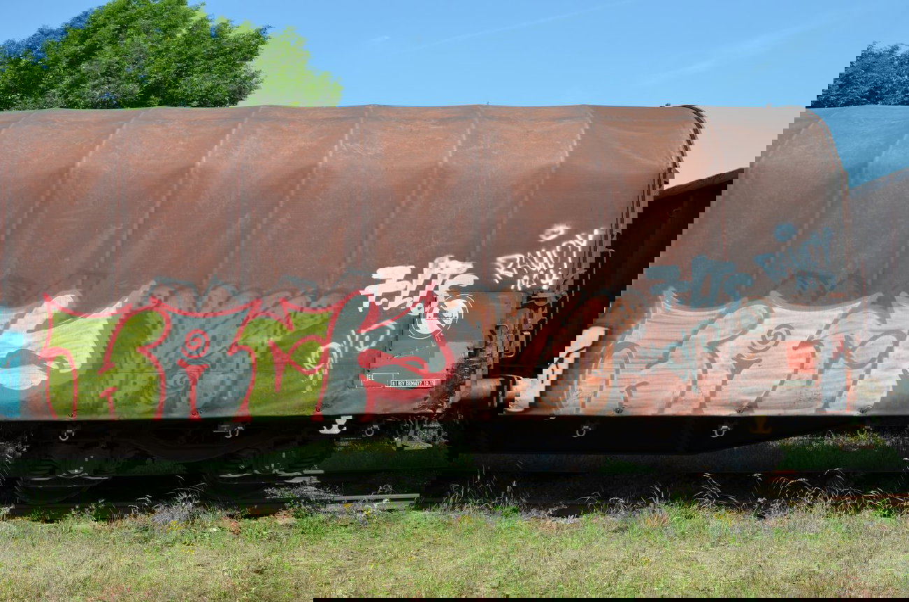 Graffiti Train - Photo by Hall3rOT - HACF, I, LOVE