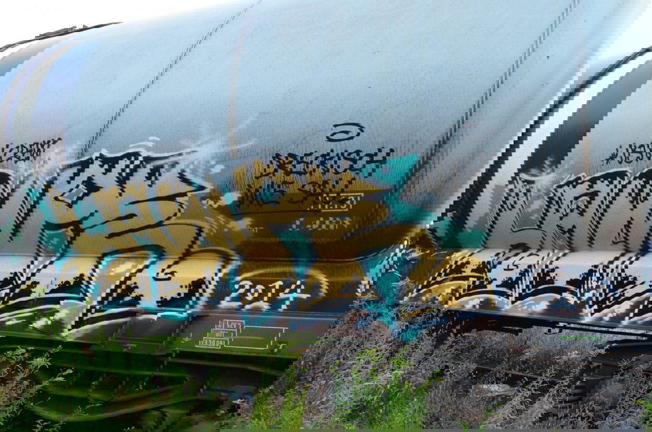 Graffiti Train - Photo by Hall3rOT - LAMPE, USW, CREW (2014)