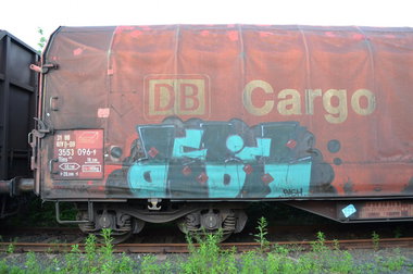 Graffiti Train - Photo by Hall3rOT - DEBIL, HOBOS, FR8D