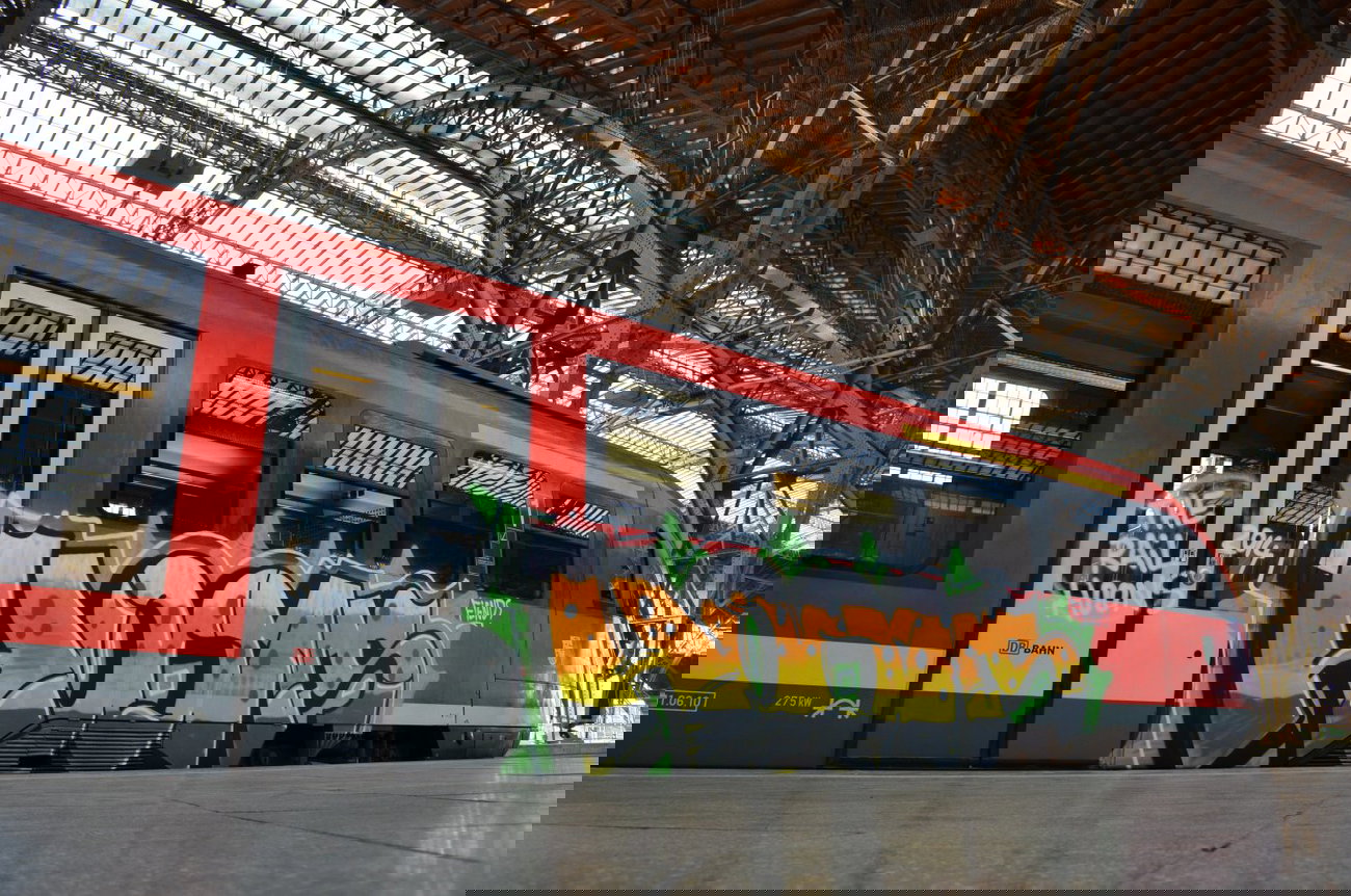 Graffiti Train - Photo by Hall3rOT - HOONS, FIEND, LEIPZIG (2014)