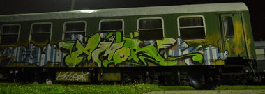 Graffiti Train - Photo by Hall3rOT - AMOR, MR.22, MR.ZZ (2009)