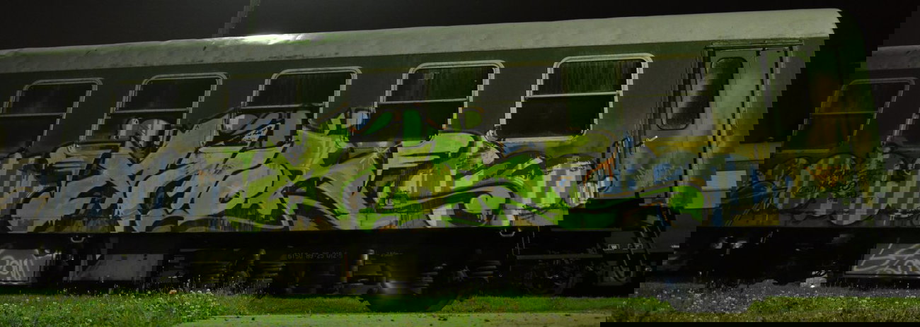 Graffiti Train - Photo by Hall3rOT - AMOR, MR.22, MR.ZZ (2009)