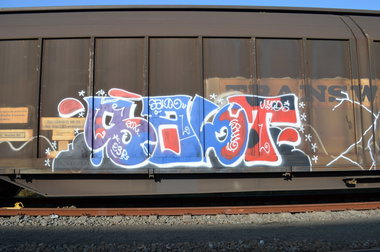 Graffiti Train - Photo by Hall3rOT - SALT, NYCD, SOX (2014)