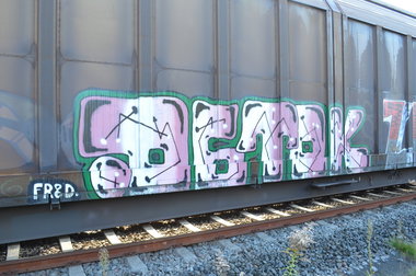 Graffiti Train - Photo by Hall3rOT - OGTOK, FR8D