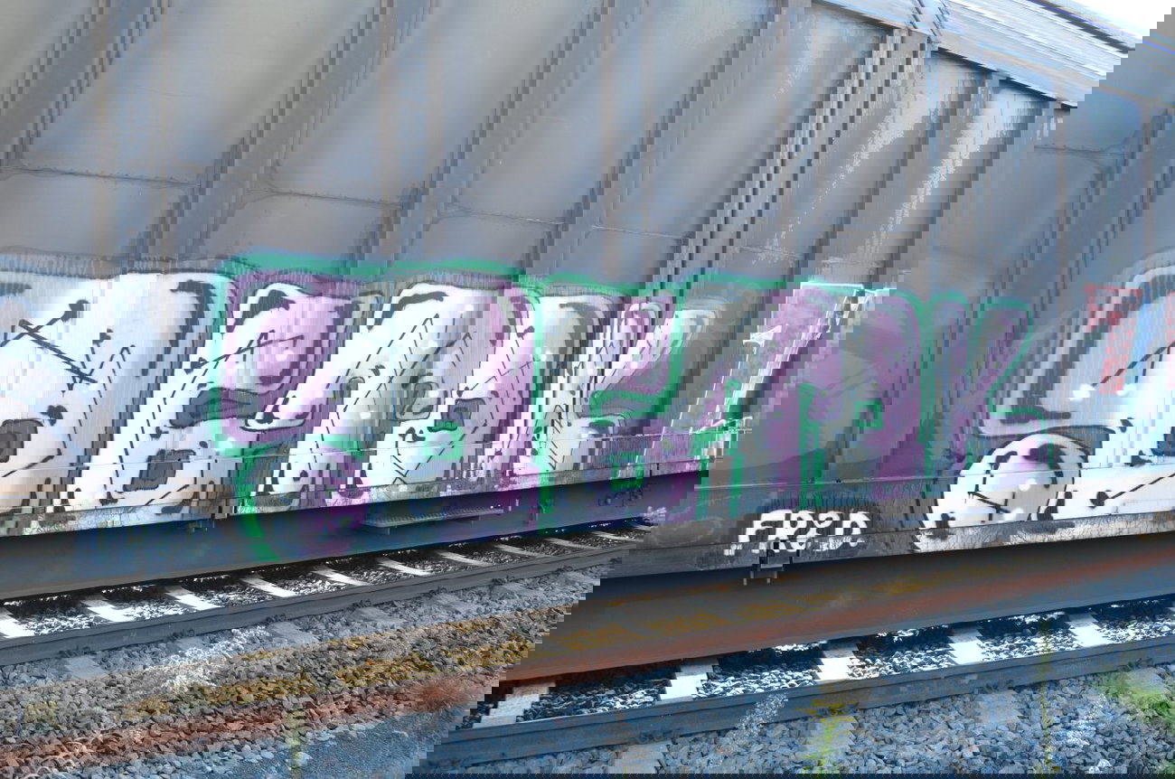 Graffiti Train - Photo by Hall3rOT - OGTOK, FR8D