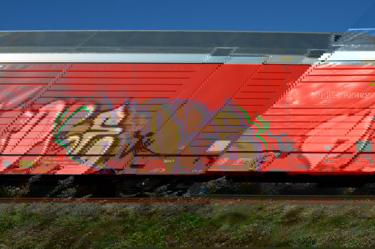 Graffiti Train - Photo by Hall3rOT - AMORE, INK