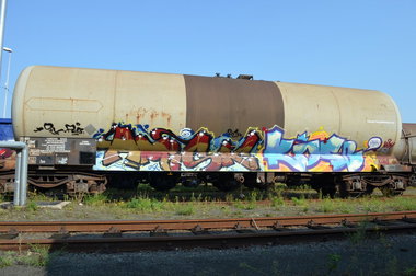 Graffiti Train - Photo by Hall3rOT - AMISK, SL, PEG (2014)