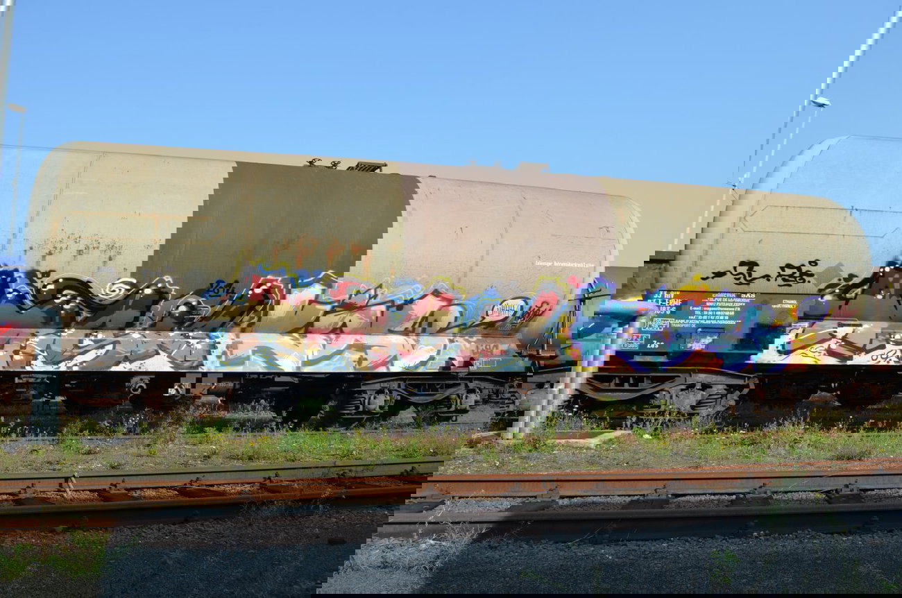 Graffiti Train - Photo by Hall3rOT - AMISK, SL, PEG (2014)