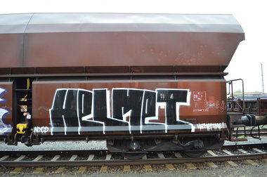 Graffiti Train - Photo by Hall3rOT - HELMET, ONE, NYCD