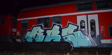 Graffiti Train - Photo by Hall3rOT - RCS, FKA