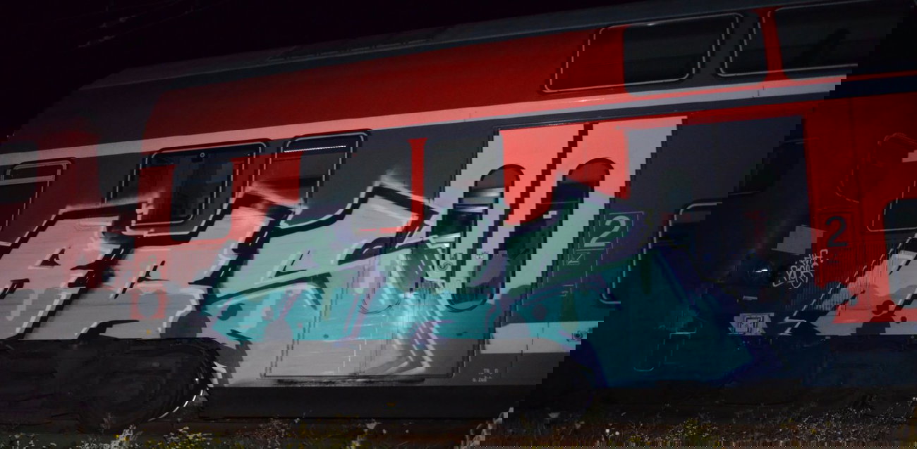 Graffiti Train - Photo by Hall3rOT - RCS, FKA