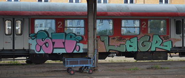 Graffiti Train - Photo by Hall3rOT - STO, LAGER, HALLE