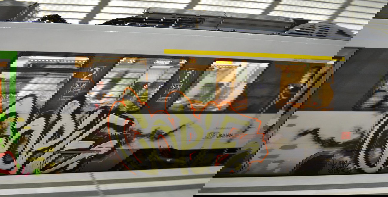 Graffiti Train - Photo by Hall3rOT - COPIE