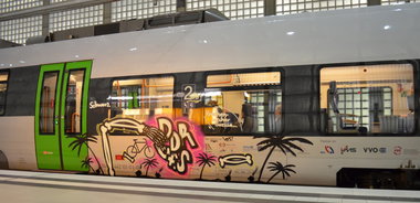 Graffiti Train - Photo by Hall3rOT - DDR, ÜF.S (2014)