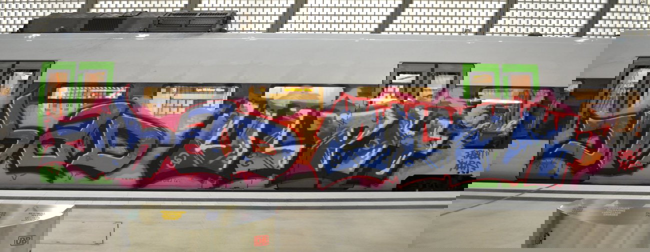 Graffiti Train - Photo by Hall3rOT - JIHAD, ULPH