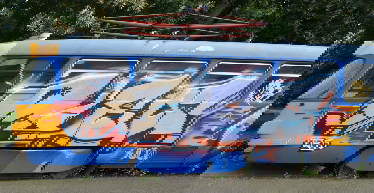 Graffiti Train - Photo by Hall3rOT - MIES, ORG, NINA