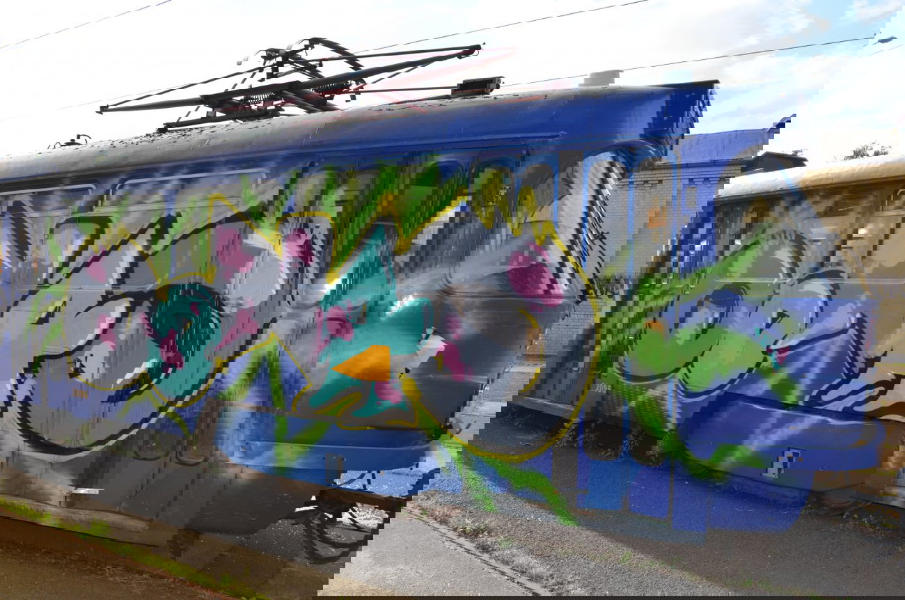 Graffiti Train - Photo by Hall3rOT - QONAQ