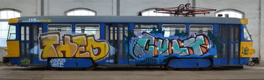 Graffiti Train - Photo by Hall3rOT - THEO, 1, CULT