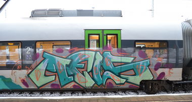 Graffiti Train - Photo by Hall3rOT - MELS (2014)