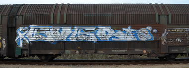 Graffiti Train - Photo by Hall3rOT - EVER, GRS, RAC (2015)