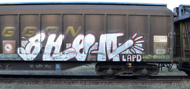 Graffiti Train - Photo by Hall3rOT - SHEM, LAPD
