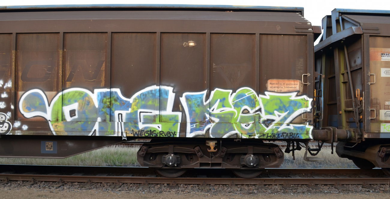 Graffiti Train - Photo by Hall3rOT - ORG, KGZ