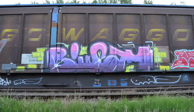 Graffiti Train - Photo by Hall3rOT - BISAM