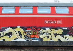 Graffiti Train - Photo by Hall3rOT - JOSE