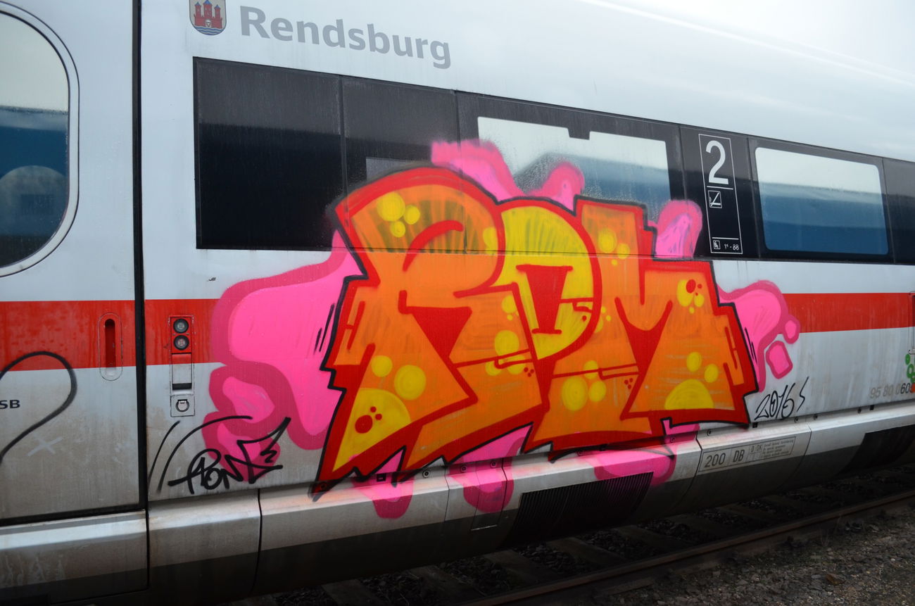 Graffiti Train - Photo by Hall3rOT - ROM
