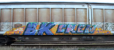 Graffiti Train - Photo by Hall3rOT - BK, CREW