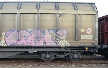 Graffiti Train - Photo by Hall3rOT - LOOP