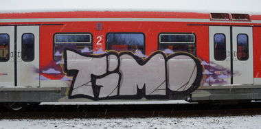 Graffiti Train - Photo by Hall3rOT - TIMO