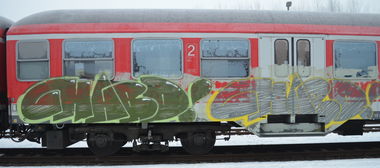 Graffiti Train - Photo by Hall3rOT - CHABO, CHABO