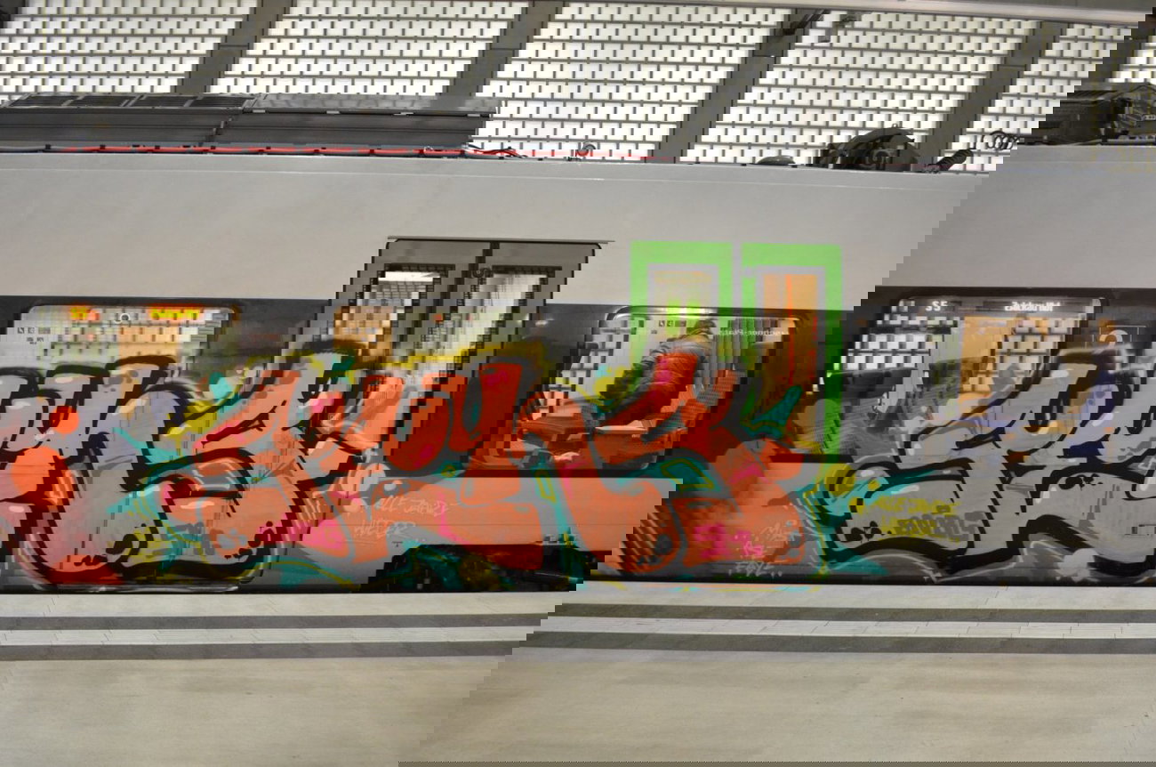 Graffiti Train - Photo by Hall3rOT - SENS, SM