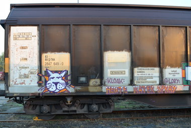 Graffiti Train - Photo by Hall3rOT - HEUTE, KATER, SPRAY