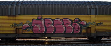 Graffiti Train - Photo by Hall3rOT - JBCB, 5410 (2014)