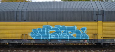 Graffiti Train - Photo by Hall3rOT - BURNS, JBCB, WYS
