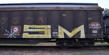 Graffiti Train - Photo by Hall3rOT - BEEF, DEAY, KOSR (2015)