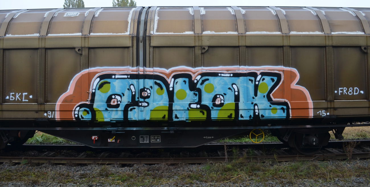 Graffiti Train - Photo by Hall3rOT - OGTOK, FR8D, GKC (2015)