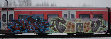 Graffiti Train - Photo by Hall3rOT - BURK, CHABO