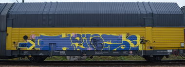 Graffiti Train - Photo by Hall3rOT - HEINS, ORG, GONER (2015)