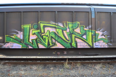 Graffiti Train - Photo by Hall3rOT - LINUX