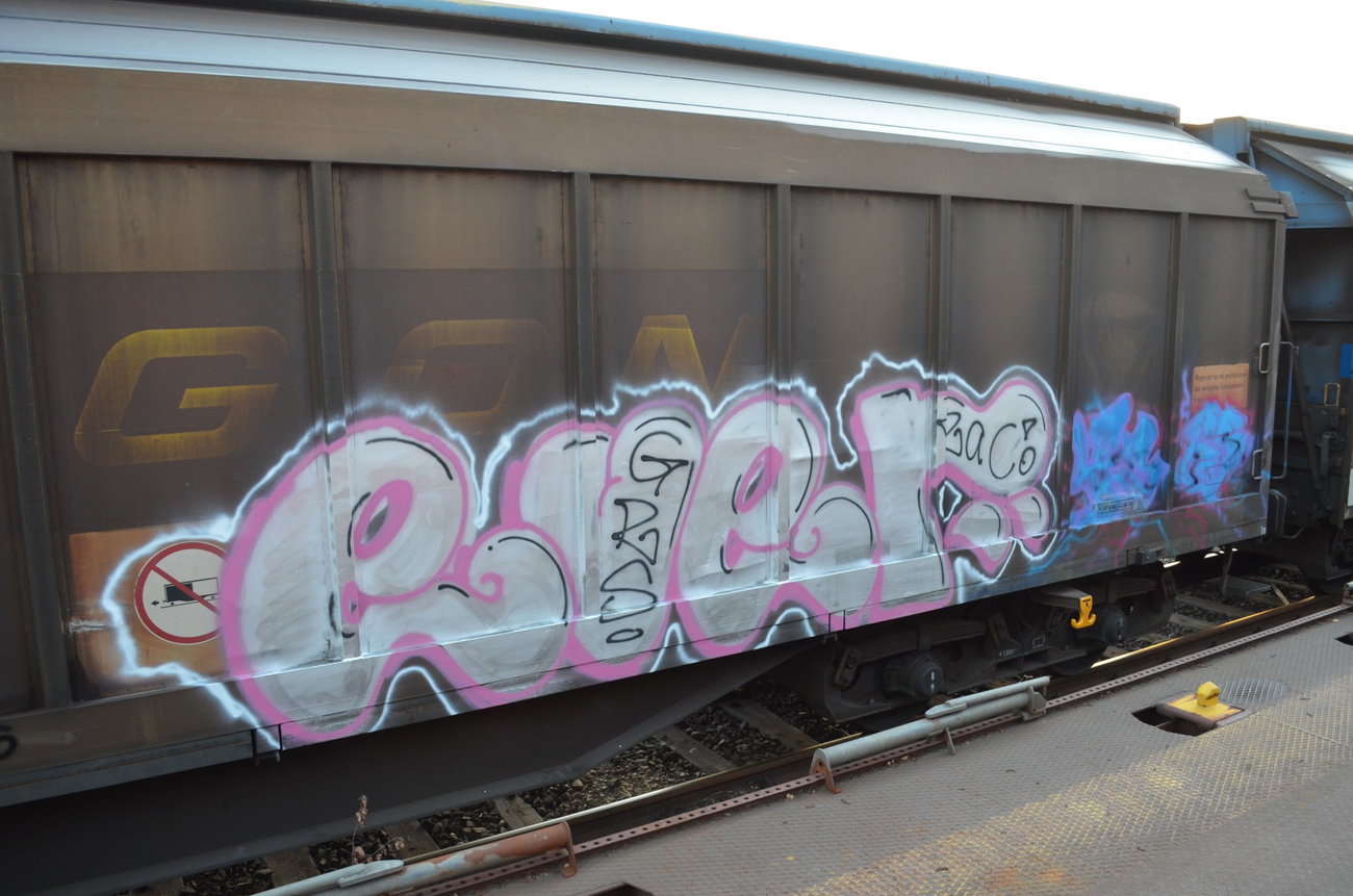 Graffiti Train - Photo by Hall3rOT - EVER, GRS, RAC